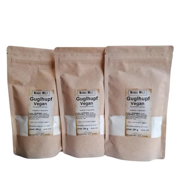 Nona's Guglhupf-Set Vegan Sortenrein 3x250g