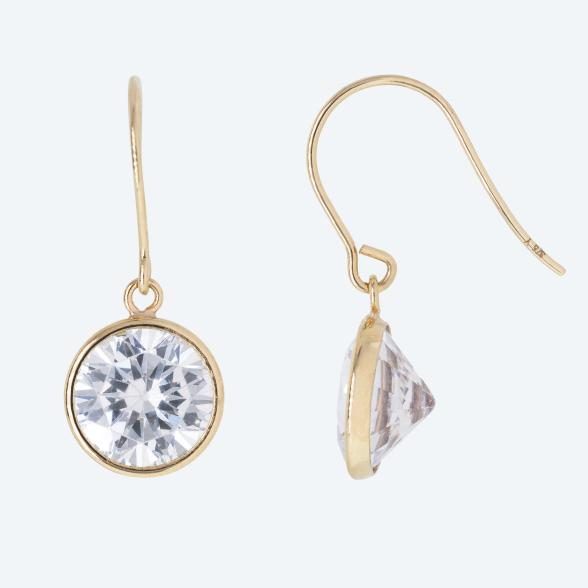Ohrhänger 375 Gelbgold Zirkonia