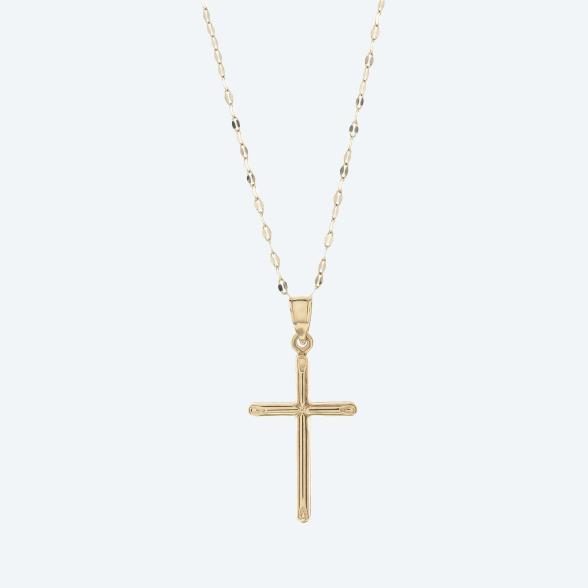 Anhänger mit Kette 375 Gelbgold