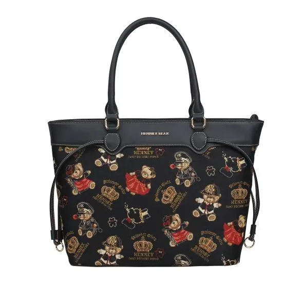 Henney Bear Shopper schwarz/multicolor