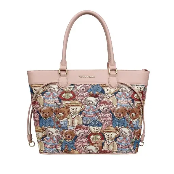 Henney Bear Shopper rosa/multicolor