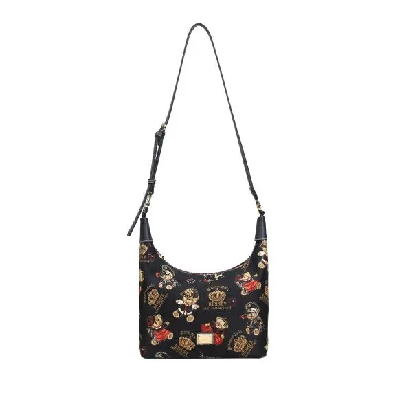 Henney Bear Umhängetasche schwarz/multicolor