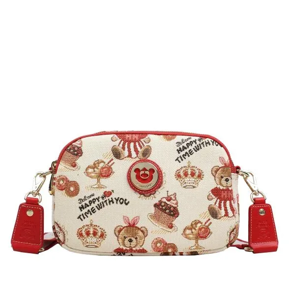 Henney Bear Umhängetasche rot/multicolor