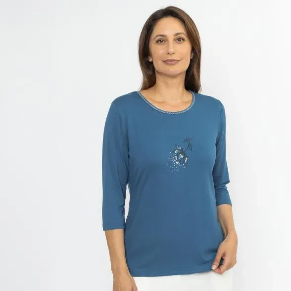 RÖSSLER SELECTION Damen-Shirt petrol