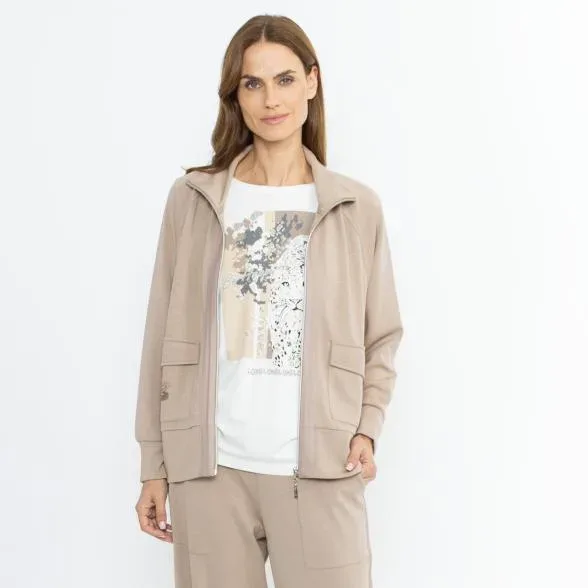 Lounge Collection by H. S. Sweatjacke beige