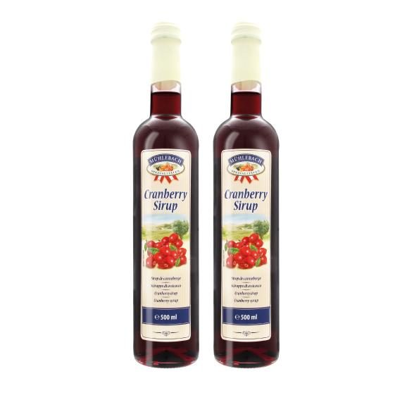 Cranberry Sirup 2er Set