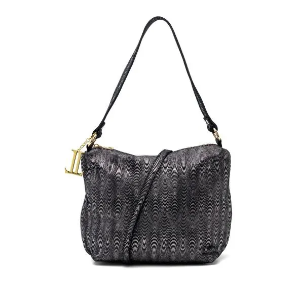 Luca Lorenzo Schultertasche schwarz metallic