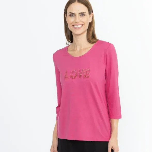 Lounge Collection by H. Schuberth Shirt Love pink