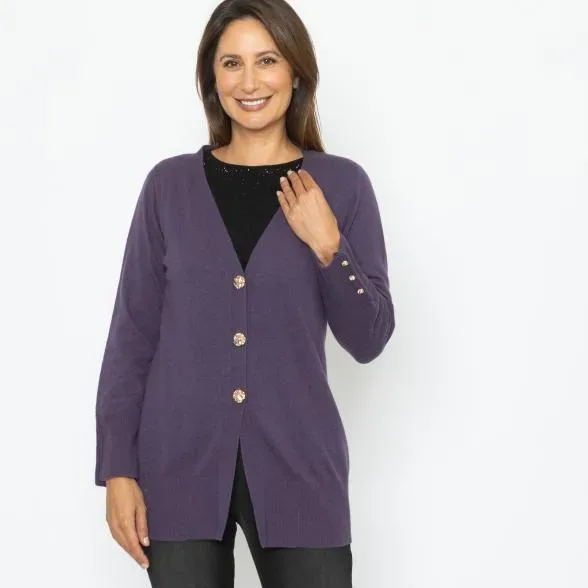 TRENDS by J. Leibfried Longcardigan violett