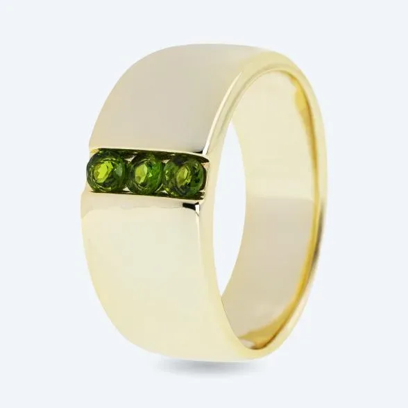 Christian Materne Ring Messing Chromdiopsid