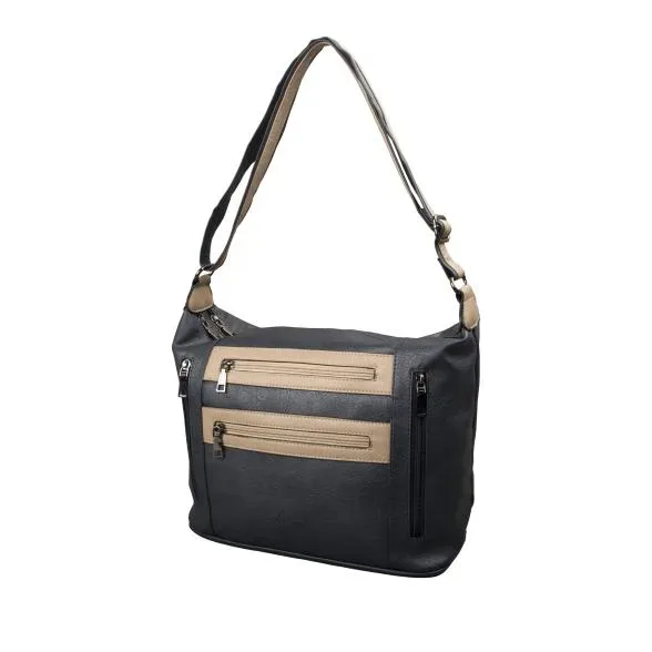 dariya Umhängtasche dunkelblau/beige