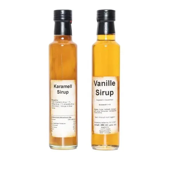 Vanille,- & Karamell Sirup 2er Set