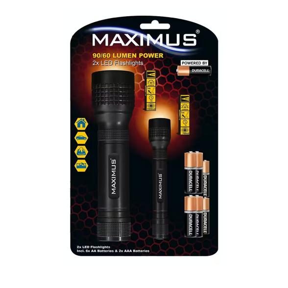 Maximus Taschenlampe 2er Set