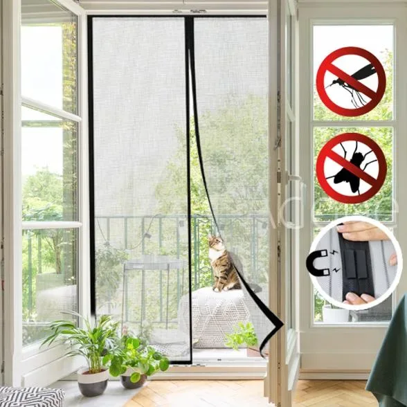 Genius Ideas Magnetisches Moskitonetz (schwarz)