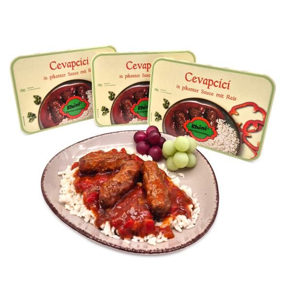 Cevapcici mit Reis 3er