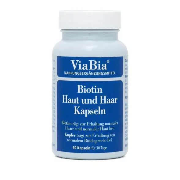 ViaBia Biotin Haut und Haar 60 Kapseln