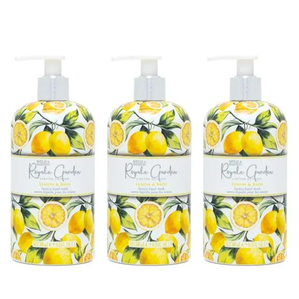 Baylis & Harding Handseife Lemon & Basil 3er-Set