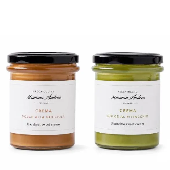 DUO Pistaziencreme & Schoko und Orangecreme 2x200g
