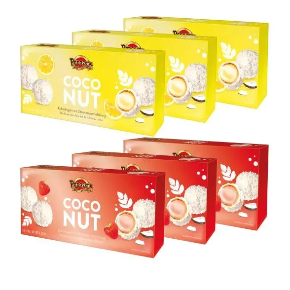 Papagena Waffelkugeln mit Zitronenfüllung 3er Set