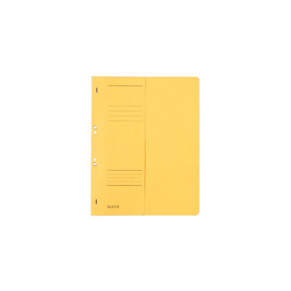 Leitz Ösenhefter 3740 DIN A4 Gelb Manilakarton A4 mit kaufmännischer Heftung 23,5 x 30,5 cm