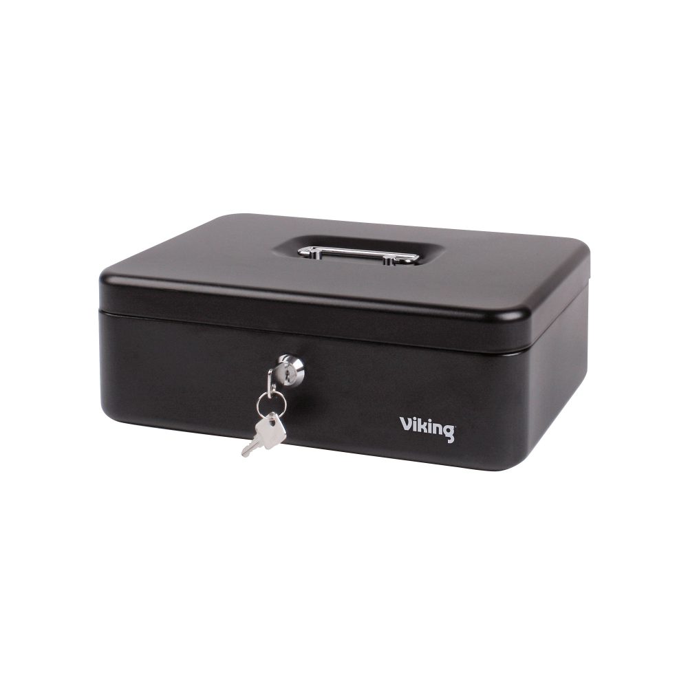 Office Depot Geldkassette Schwarz 300 x 210 x 100 mm