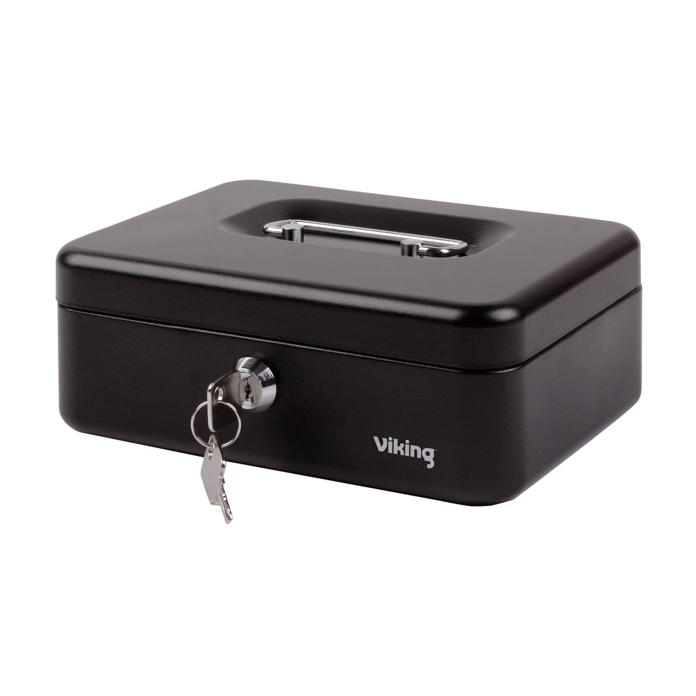 Office Depot Geldkassette Schwarz 204 x 150 x 74 mm