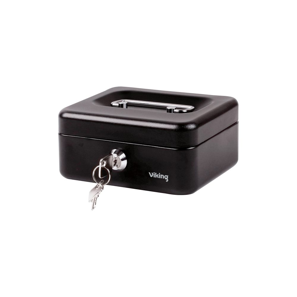 Office Depot Geldkassette Schwarz 153 x 120 x 70 mm