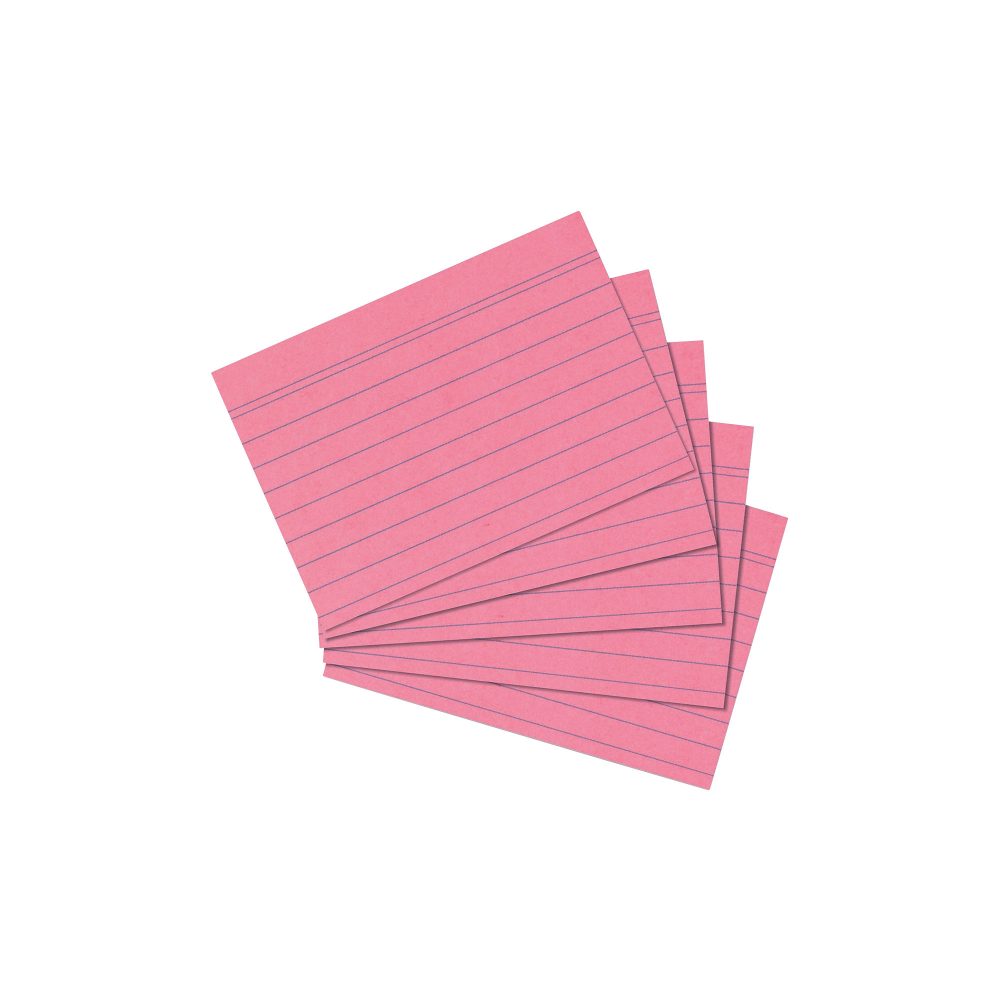 herlitz Karteikarten DIN A6 100 Karten Rot 14,8 x 10,5 cm 100 Stück