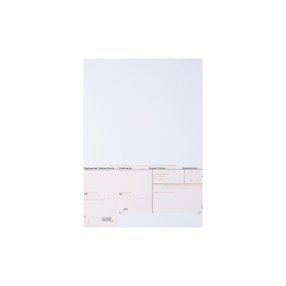 Simplex Überweisungsscheine ESR DIN A4 100 Blatt