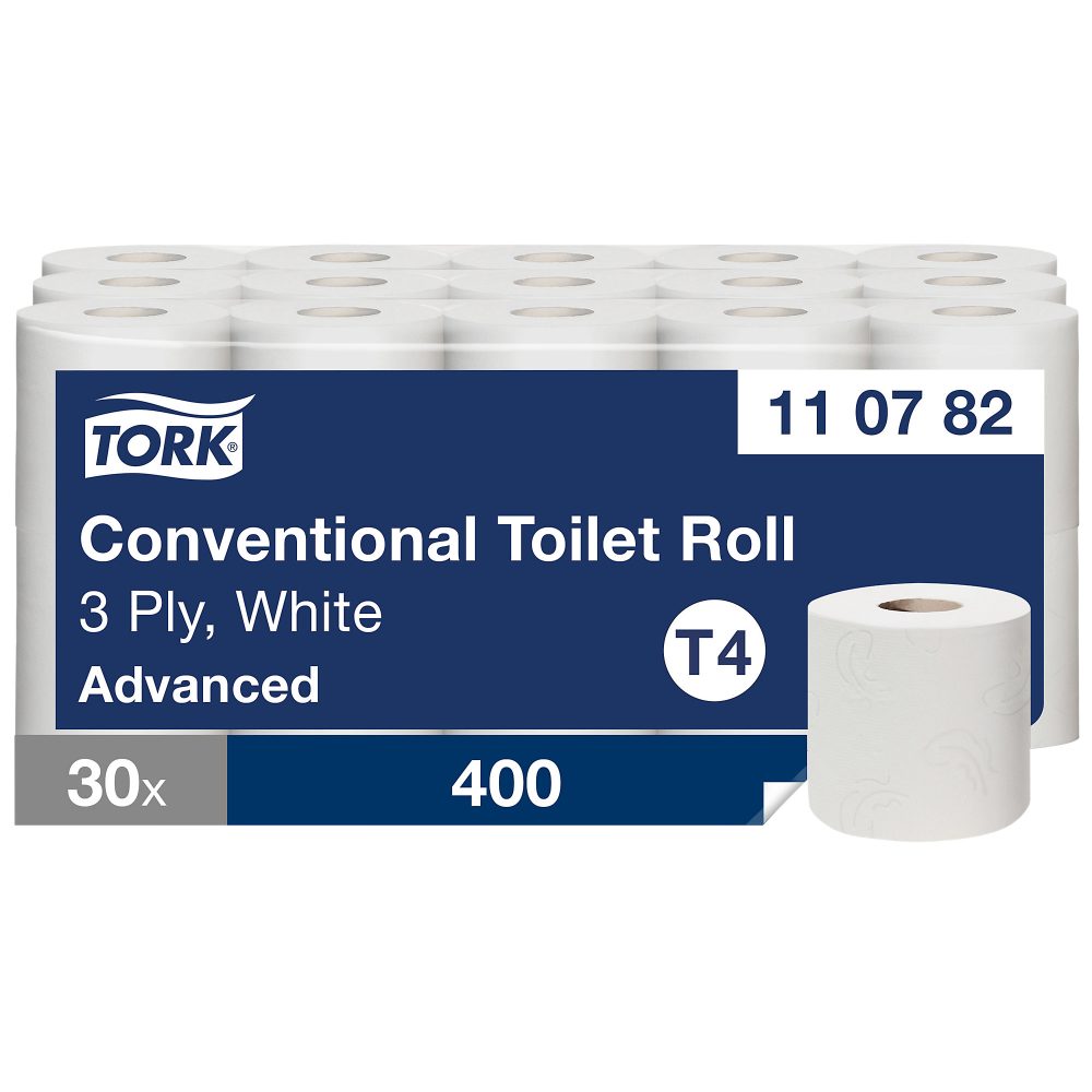 Tork Advanced Recycled Toilettenpapier T4 3-lagig 110782 30 Rollen à 250 Blatt