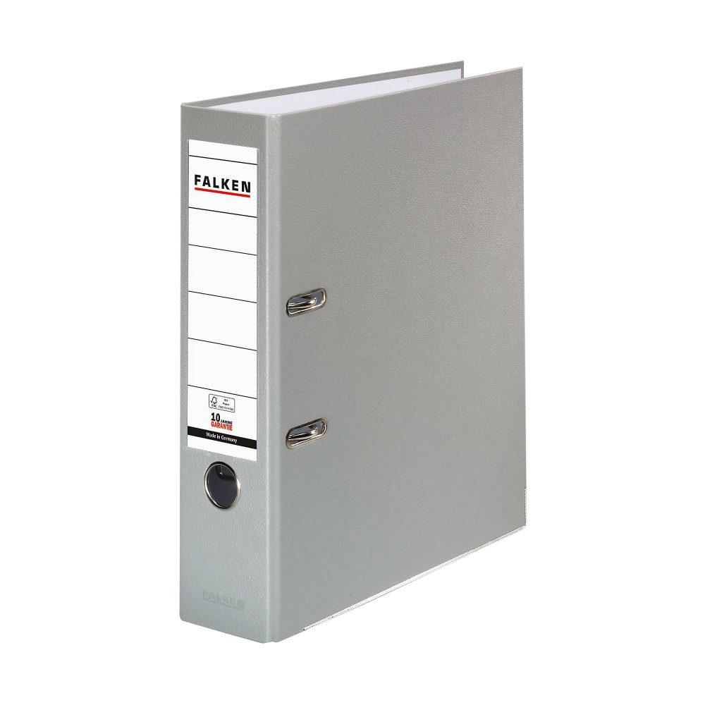 Falken Ordner PP (Polypropylen) 9984022 Grau 80mm für A4