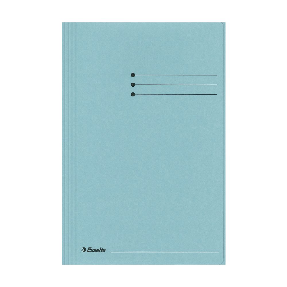 Esselte Manilla Jurismappe 1032302 Foolscap Blau Recycelter Karton 250 Blatt 23,3 x 35 x 2 cm 50 Stück