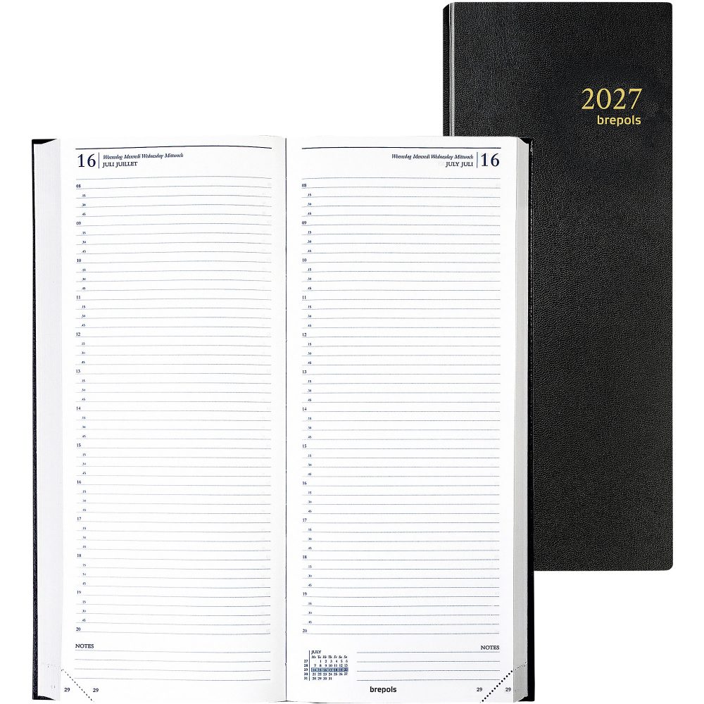 BREPOLS Agenda Saturnus 101 Lima 2026 0.101.1255 1T/2S ass. 12.8x33cm