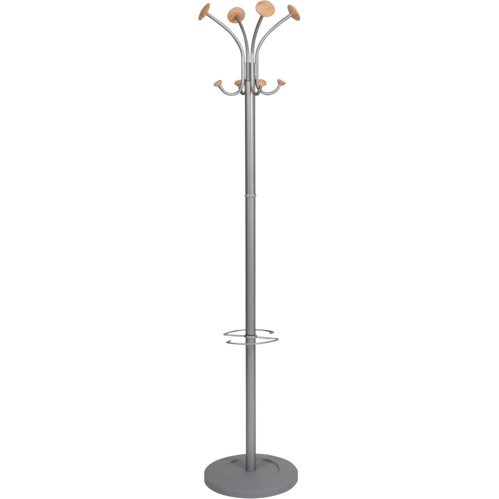 Alba Garderobenständer PMVIENA 38 x 350 x 1790mm Silber Grau