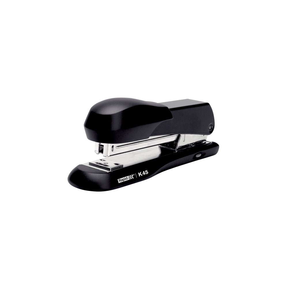 RapidClassic Heftgerät K45 Halber Streifen 20 Blatt Schwarz 24/6;26/6 Metall