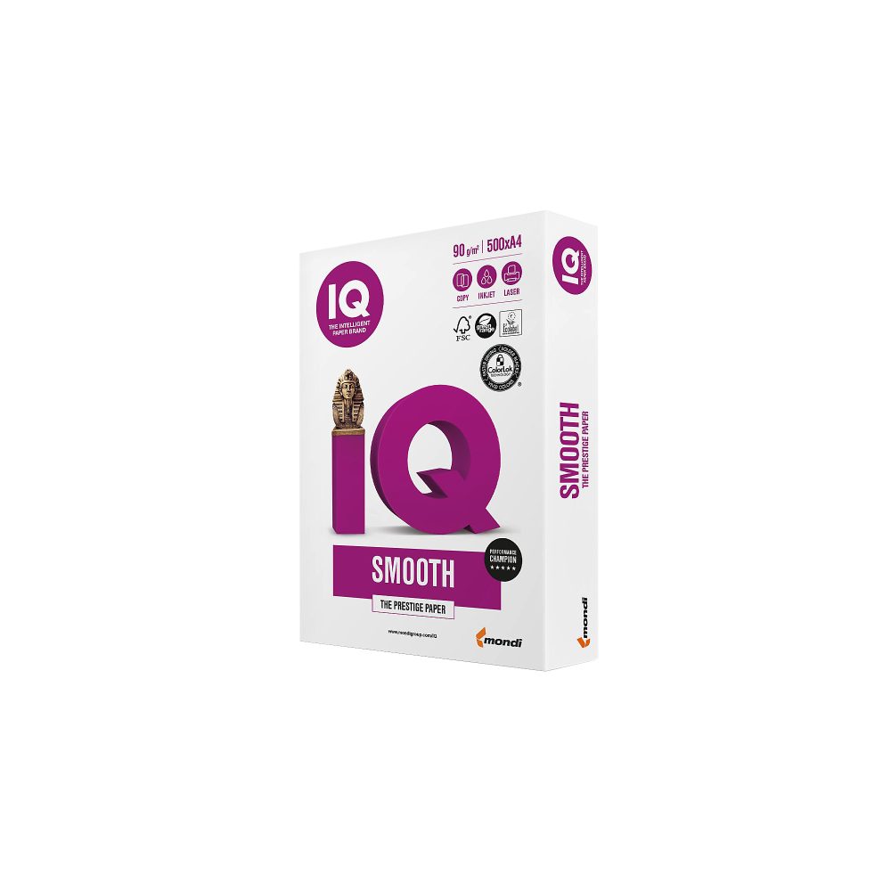 IQ Selection Smooth DIN A4 Druckerpapier 90 g/m² Glatt Weiß 500 Blatt
