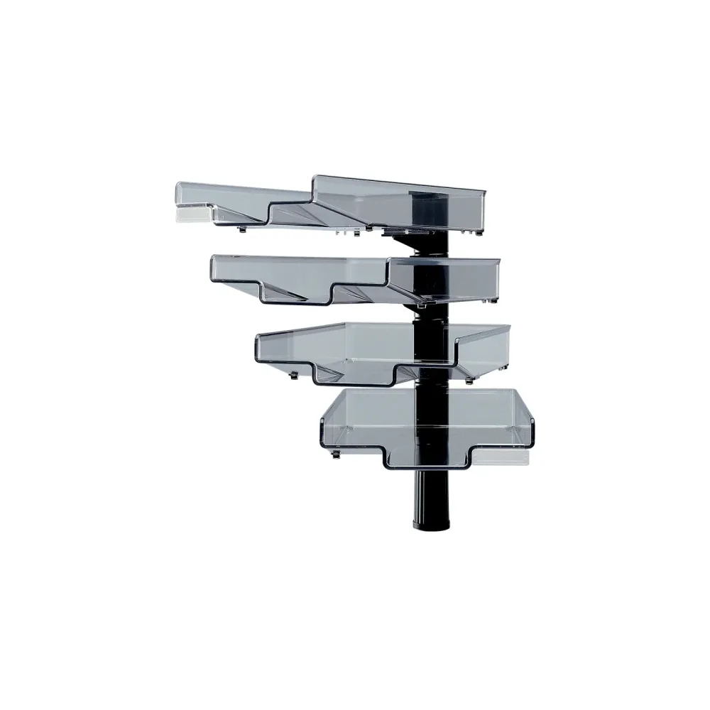 Hansa Ablagefächer TRT 5880 Kunststoff Transparent Schwarz 20,5 cm