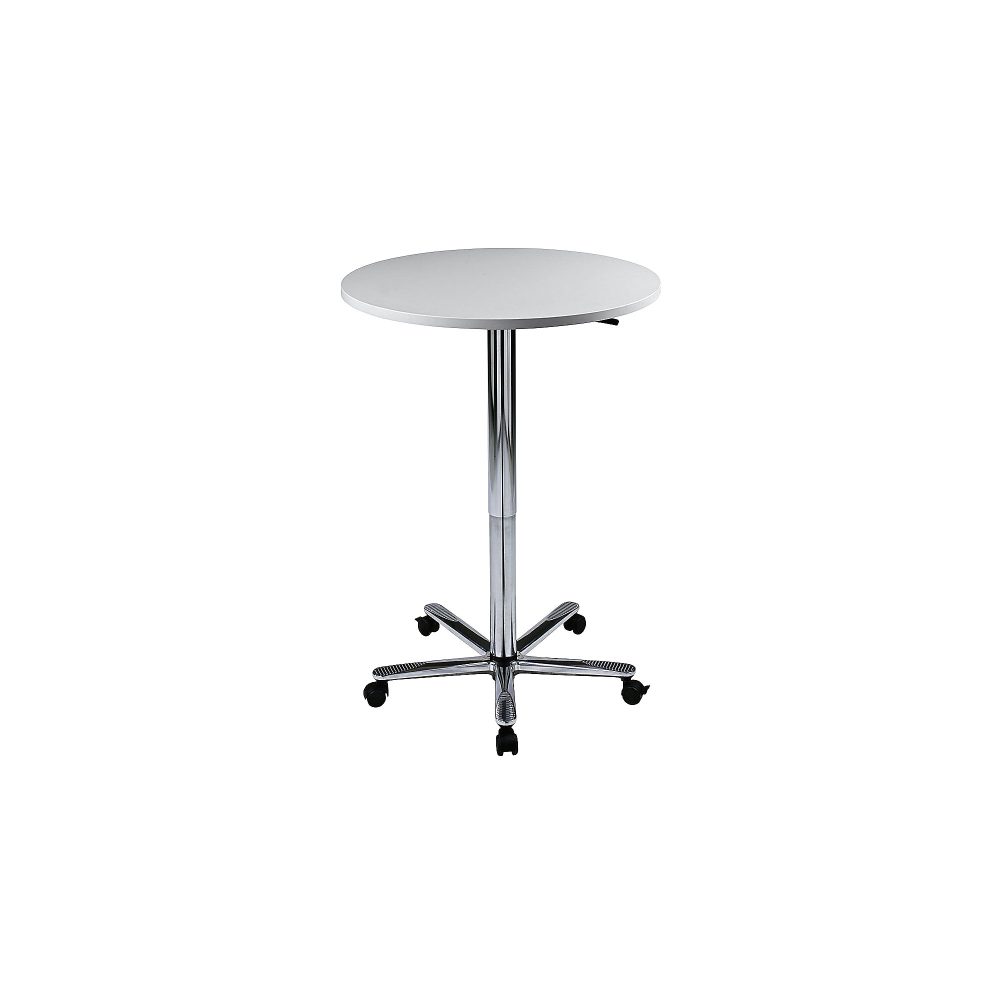 Hammerbacher Säulentisch Grau, Silber 800 x 75 x 1.140 x 720 - 1.140 mm