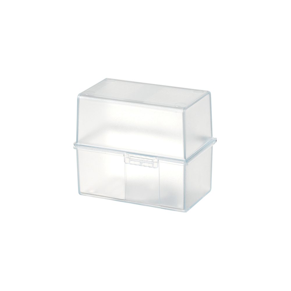 HAN Karteikartenbox DIN A7 300 Karten Transparent 12,1 x 7,4 x 10,1 cm