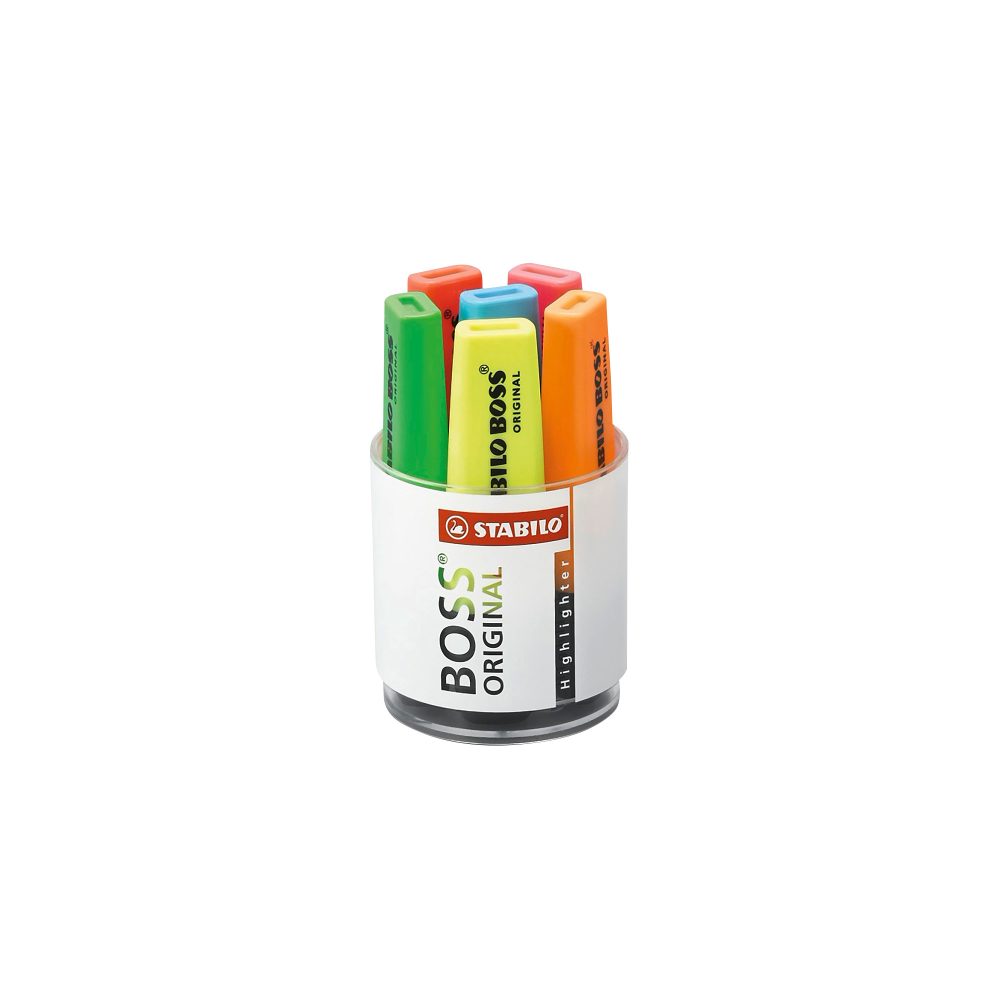 STABILO Textmarker BOSS 7006 Tischset 6 St&uuml;ck