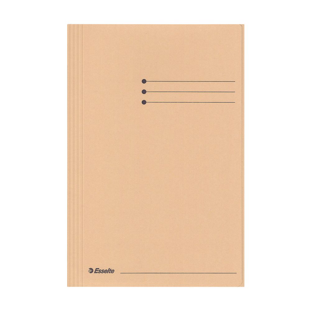 Esselte Manilla Jurismappe 1032304 Foolscap Chamois Recycelter Karton 250 Blatt 23,3 x 35 x 2 cm 50 Stück