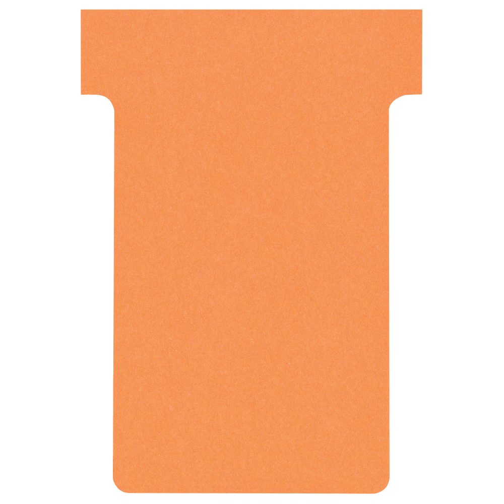 Nobo T-Steckkarten 2 Orange 6 x 8,5 cm 100 Stück