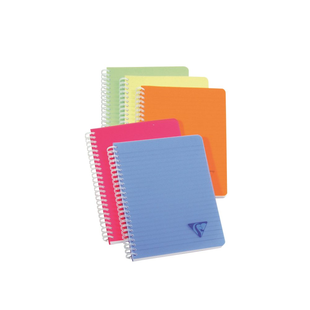 Clairefontaine Linicolor A5 Drahtgebunden Farbig sortiert PP Cover Notizbuch Liniert 90 Blatt