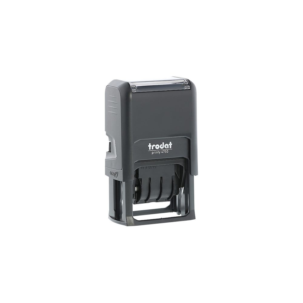 Trodat Printy 4750/L1 Datumstempel mit Text, 2-farbiger Abdruck