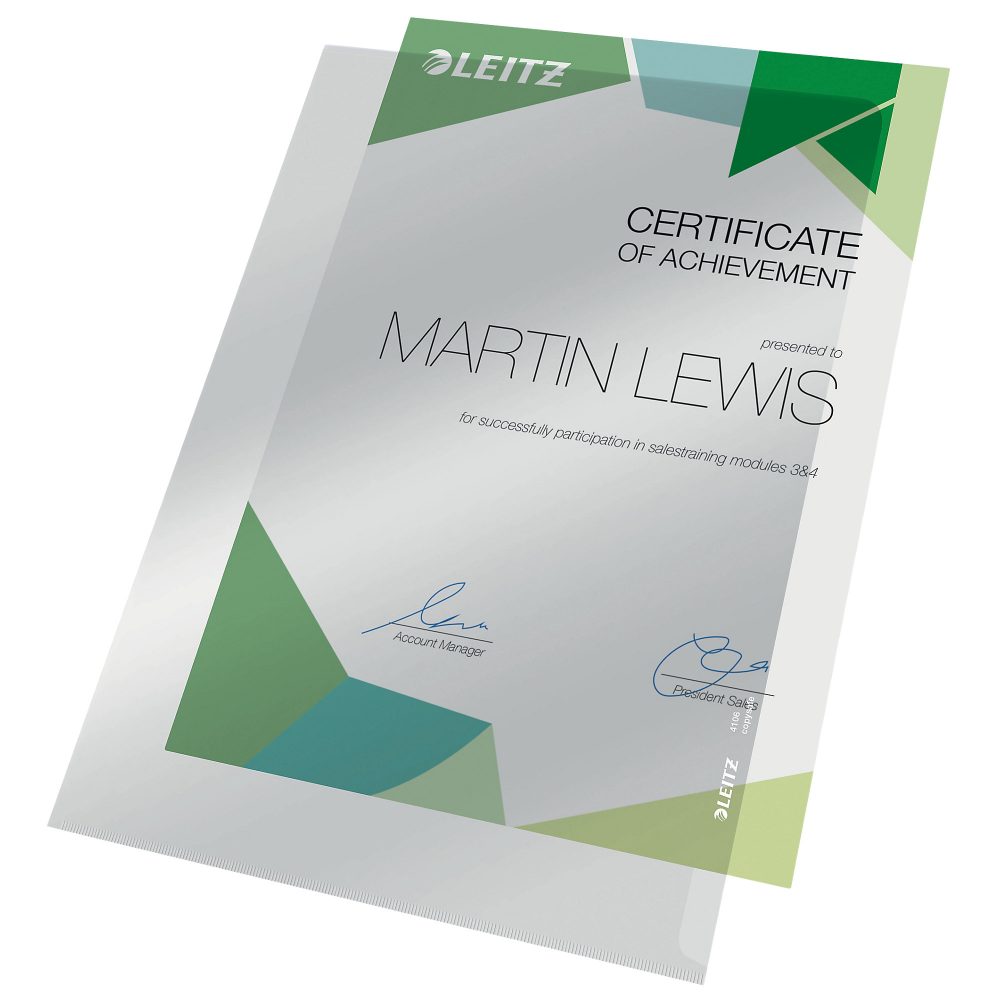 Leitz Super Premium Sichthüllen DIN A4 Transparent PVC (Polyvinylchlorid) 150 Mikron 100 Stück