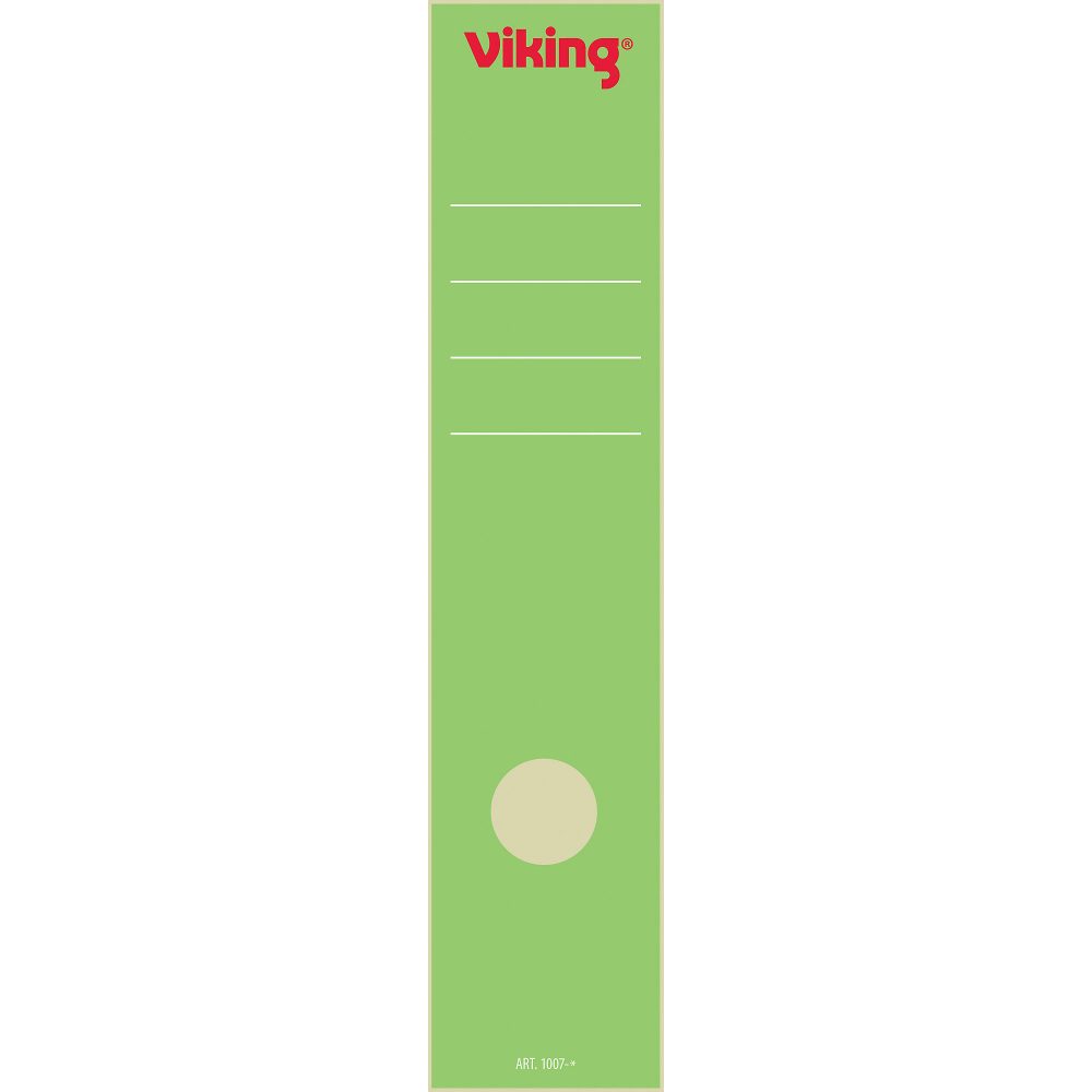 Viking Rückenschilder 60 mm x 285 mm Grün 10 Stück