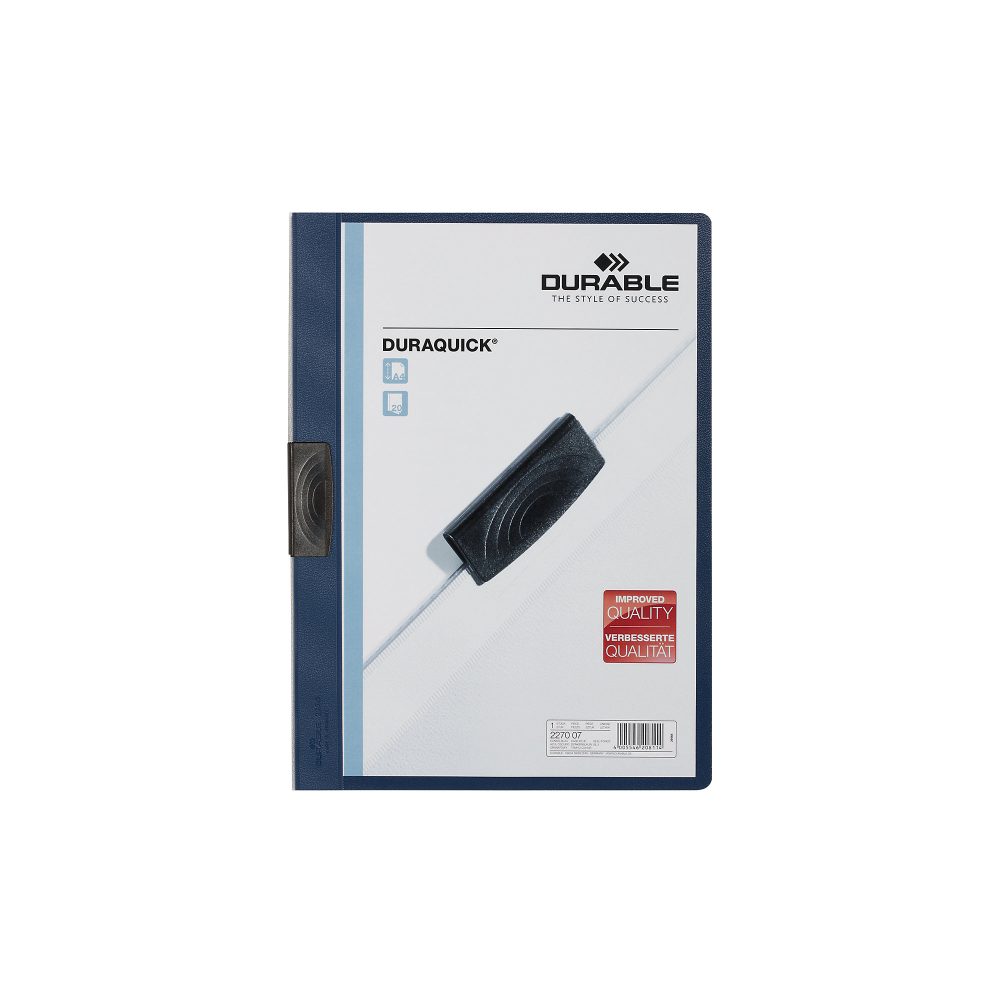 DURABLE Klemmmappe Duraquick® DIN A4 Dunkelblau
