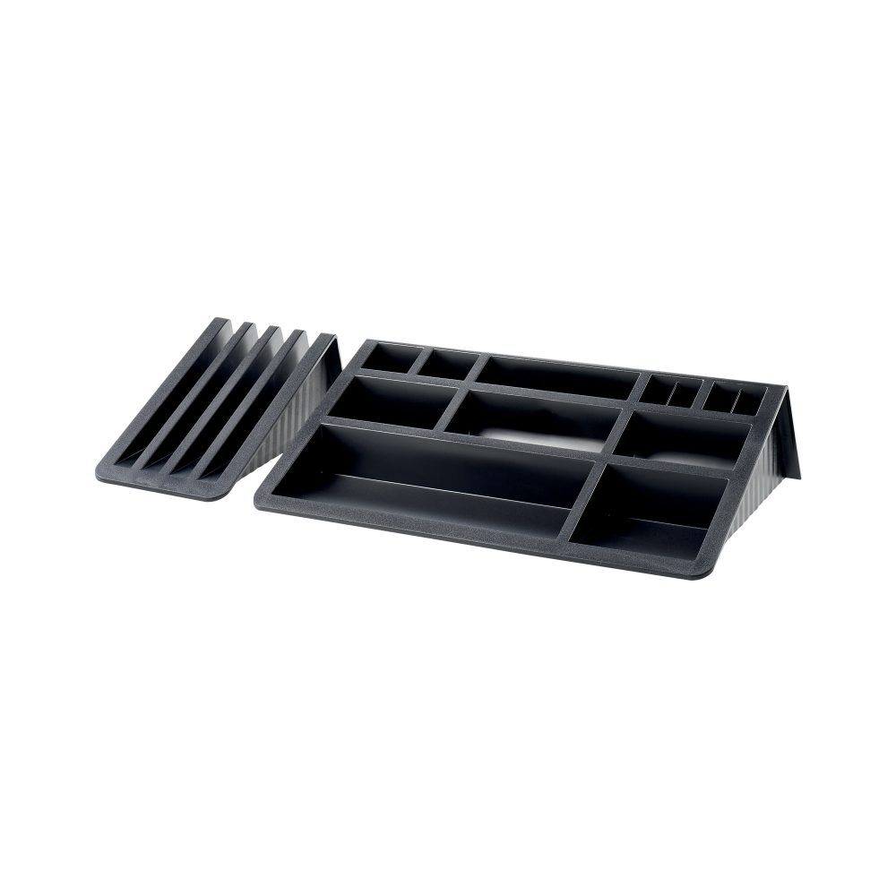 helit Stiftehalter 62537 Kunststoff Schwarz 40,5 x 19,6 x 7,5 cm