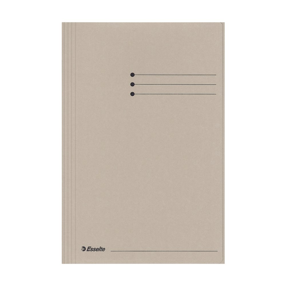 Esselte Manilla Jurismappe 1032307 Foolscap Grau Recycelter Karton 250 Blatt 23,3 x 35 x 2 cm 50 Stück