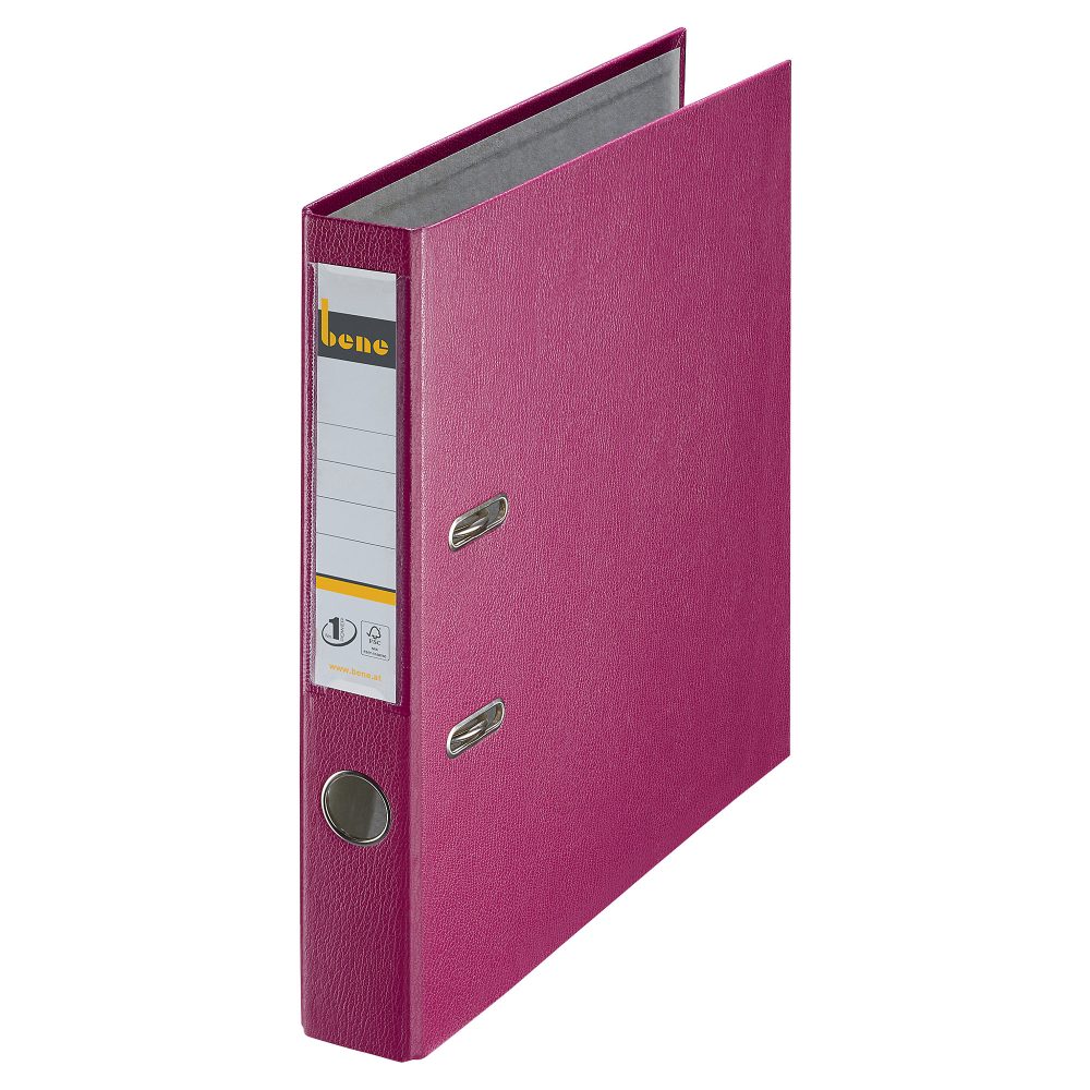 Bene No.1 Power Ordner A4 50 mm Brombeer 2 Ringe 291600 PP (Polypropylen) Hochformat